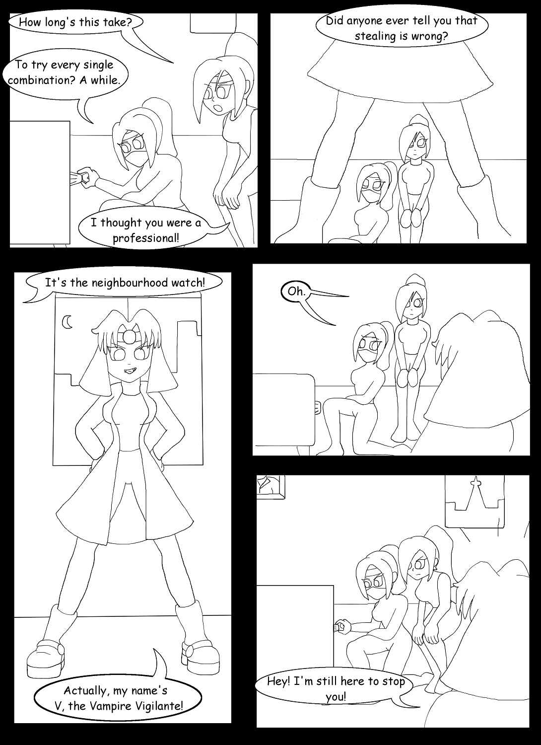 V vs Kinky Kunoichi Part 1 Page 2