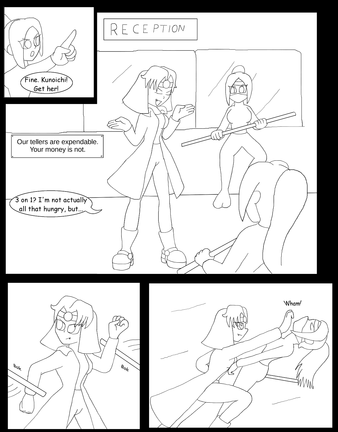 V vs Kinky Kunoichi Part 1 Page 3