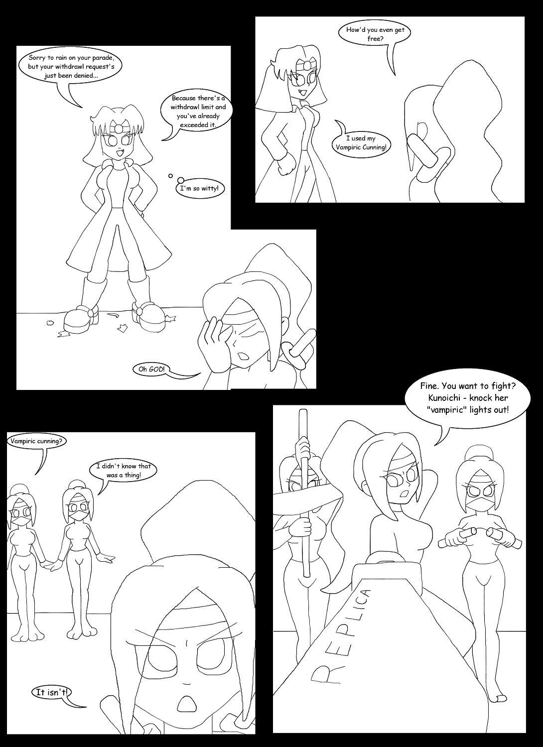 V vs the Kinky Kunoichi Klan Part 4 Page 2