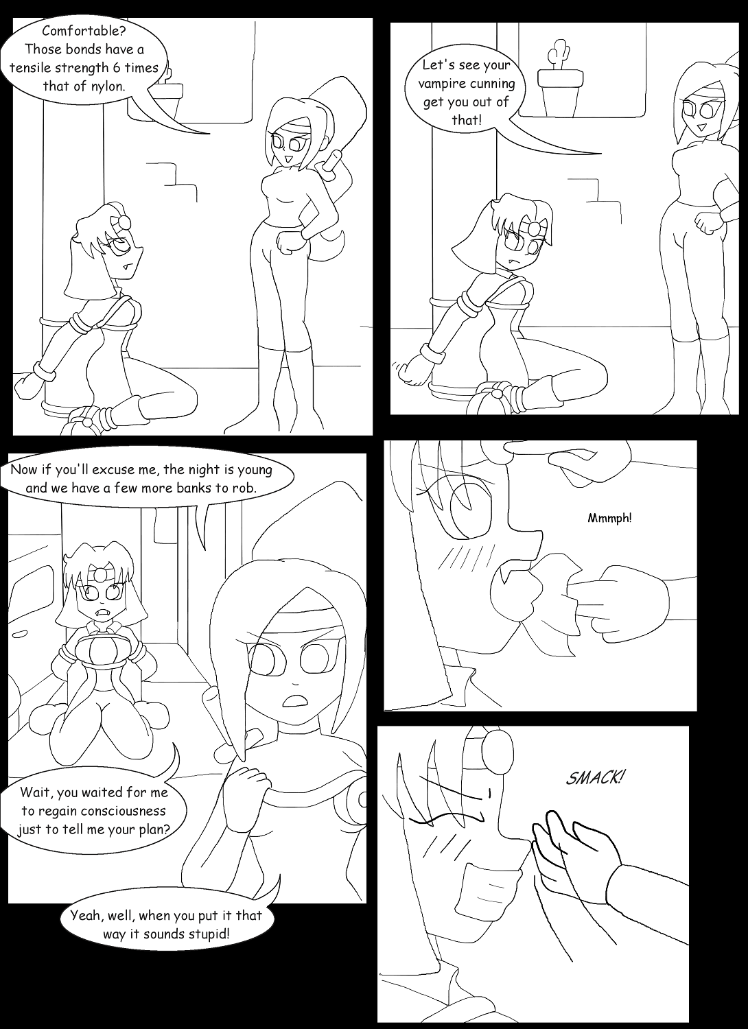 V vs the Kinky Kunoichi Klan Part 5 Page 2