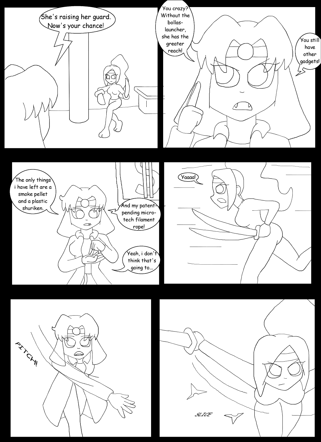 V vs Kinky Kunoichi Part 9 Page 1
