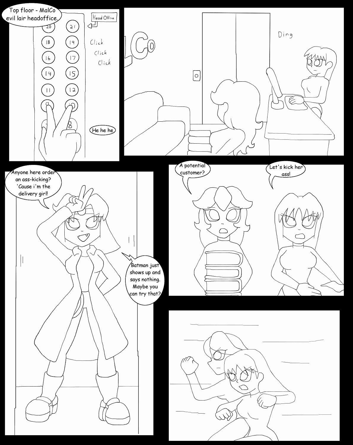 V vs Generic Thugs Part 7 Page 1