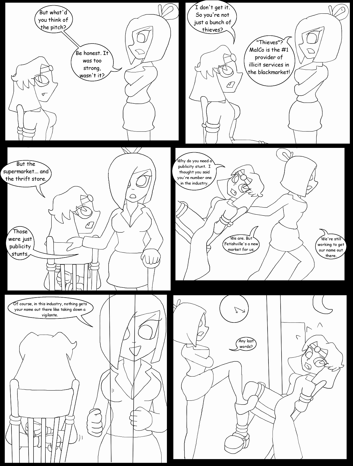V vs Generic Thugs Part 9 Page 1