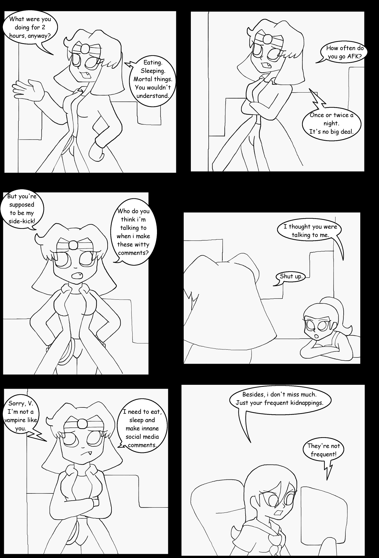 V vs The Vampire Hunter Part 3 Page 1