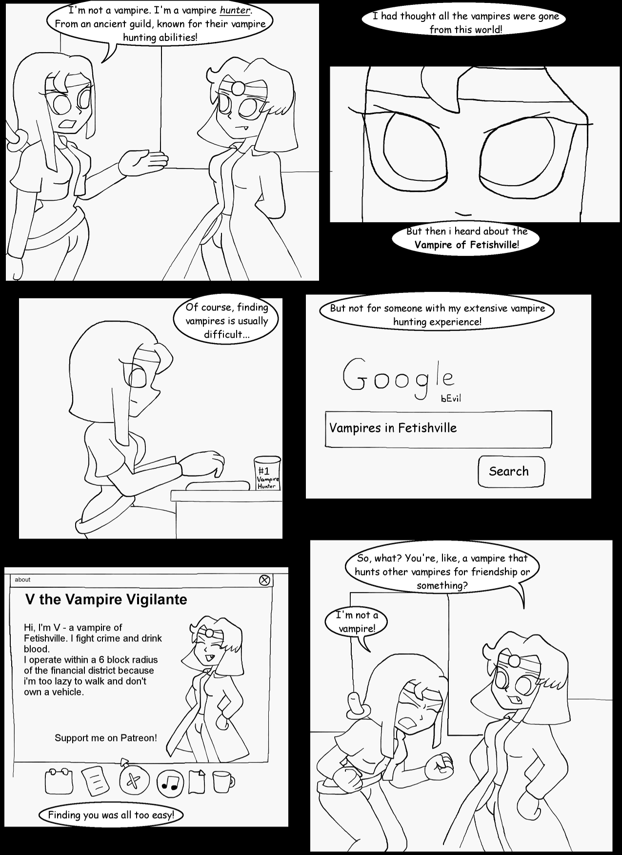 V vs the Vampire Hunter Part 4 Page 4