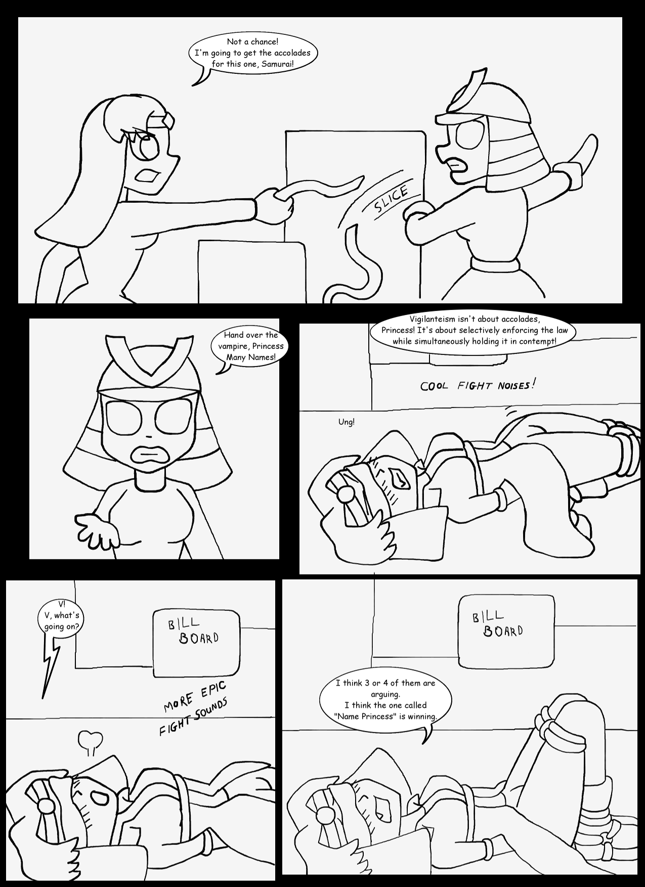 V vs The Golden Samurai Part 9 Page 1